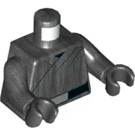 Torso Robe, Black Belt with Silver Buckle Print, Pearl Titanium Arms, Black Hands
