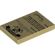 Tile 2 x 3 with Hogwarts Letter print