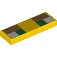 Tile 1 x 3 with Pixelated Squares (Eyes) Print