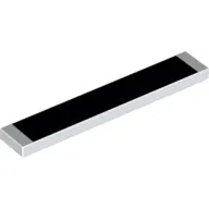 Tile 1 x 6 with Black print