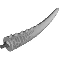 Animal Body Part, Dinosaur, Indominus Rex Tail, with Spikes and Pin, Metallic Silver Stripes Print