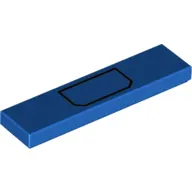 Tile 1 x 4 with Black Pocket print