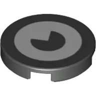 Tile Round 2 x 2 with White Eye print