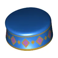 Kufi with Gold/Medium Lavender Decorations