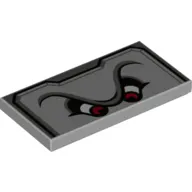 Tile 2 x 4 with Angry Eyes (Thwomp) Print