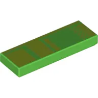Tile 1 x 3 with Lime and Dark Green Squares (Pixelated Warp Pipe) Print