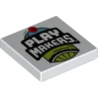Tile 2 x 2 with Grove and 'PLAY MAKERS' Print