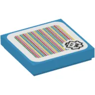 Tile 2 x 2 with King Boo and Barcode Print (Sticker)