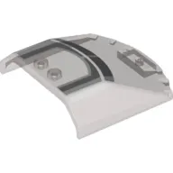 Windscreen 6 x 6 x 1 1/3 with White/Light Bluish Grey Cockpit Print
