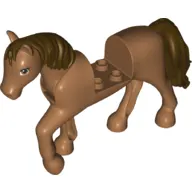 Animal, Horse with Raised Leg, Dark Brown Mane and Tail print