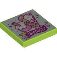 Tile 2 x 2 with Ice Cream World Print