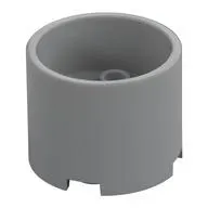 Brick Round 3 x 3 x 2 Recessed Center with 2 x 2 Studs and Axle Hole