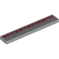 Tile 1 x 6 with 'ENTERTAINMENT' Print