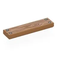 Tile 1 x 4 with Wooden Board, Nails print