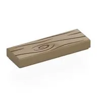 Tile 1 x 3 with Wood Grain print