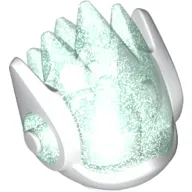 Minifig Head Special, Alien DJ, with Opal Trans-Light Blue Visor Pattern