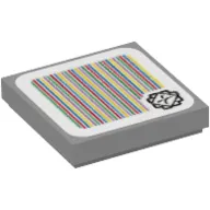 Tile 2 x 2 with Thwimp and Barcode Print (Sticker)