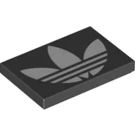 Tile 2 x 3 with White adidas Logo Print