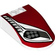 Windscreen 6 x 4 x 1 Curved with Headlights, Grill, Red Bodywork print