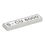 Tile 1 x 4 with 'S-CU 6000' print
