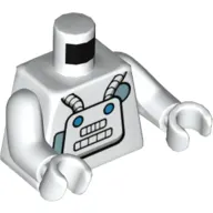 Torso Astronaut Suit, Hoses, Control Panel print, White Arms and Hands