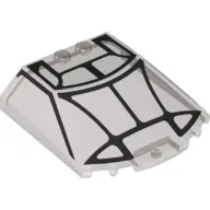 Windscreen 6 x 6 x 1 1/3 with Black and Silver Lines (Cockpit) Print
