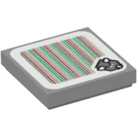 Tile 2 x 2 with Reznor and Barcode Print (Sticker)