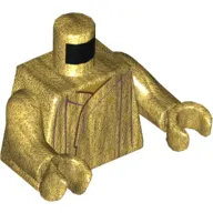 Torso Robes, Dark Red Lines Print, Pearl Gold Arms and Hands