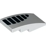 Brick Curved 4 x 2 No Studs with Black Shapes print