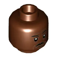 Minifig Head Moff Gideon, Moustache Print
