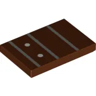 Tile 2 x 3 with Guitar Finger Board, Frets, Position Markers print