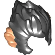 Hair and Sideburns, Messy with Nougat Ears Pattern