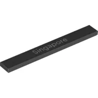 Tile 1 x 8 with 'SINGAPORE' print