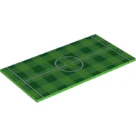 Tile 8 x 16 with Bottom Tubes with Soccer Field Center Line Print