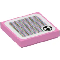 Tile 2 x 2 with Yoshi Egg and Barcode Print (Sticker)