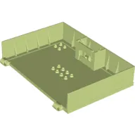 Plate Special Book 11 x 16 with 2 x 4 Container, 2 x 4 Studs on Edge, Hole
