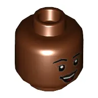 Minifig Head Izzy Hawthorne / Monica Rambeau (Photon), Eyelashes, Open Mouth Smile / Smirk print