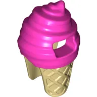 Costume Ice Cream Suit with Tan Cone Pattern