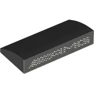 Brick Curved 2 x 4 x 2/3 No Studs, with Bottom Tubes with White 'AMG' print