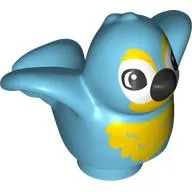 Duplo Animal Bird with Yellow Chest and Black Beak Print