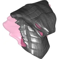 Minifig Head Special, Snake with Trans-Dark Pink Flames, Eyes