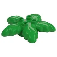 Duplo Plant Tree Leaves 6 x 6 x 1 with 4 Top Studs