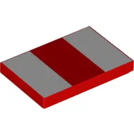 Tile 2 x 3 with White Rectangles print