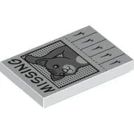 Tile 2 x 3 with 'MISSING' Cat Poster Print