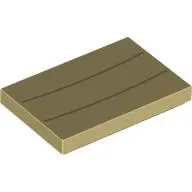 Tile 2 x 3 with Dark Tan Lines print