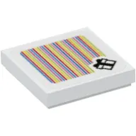 Tile 2 x 2 with Gift and Barcode Print (Sticker)