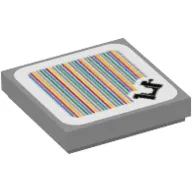 Tile 2 x 2 with Swing and Barcode Print (Sticker)