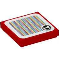 Tile 2 x 2 with Yoshi Egg and Barcode Print (Sticker)