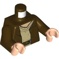 Torso Jacket, Tan Tunic, Belt print, Dark Brown Arms, Light Nougat Hands