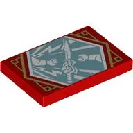 Tile 2 x 3 with Sand Blue Ninjago Generosity Banner print